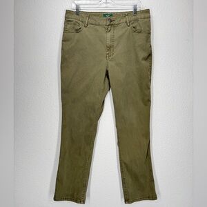 Woolrich Cargo Utility Olive-Tone Straight Leg Denim Pants  HMP10625 - 34x30